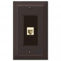 Steps Aged Bronze 1 Phone Jack With Hardware 