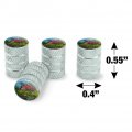 Cabin Critters Deer Raccoons Rabbits And Fox Valve Stem Caps For Tire Rim Wheel Aluminum