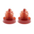Autokay Hydraulic Power Steering Pump Red Reservoir Cap Plug Cover Fit For Honda Acura Pack Of 2