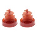 Autokay Hydraulic Power Steering Pump Red Reservoir Cap Plug Cover Fit For Honda Acura Pack Of 2