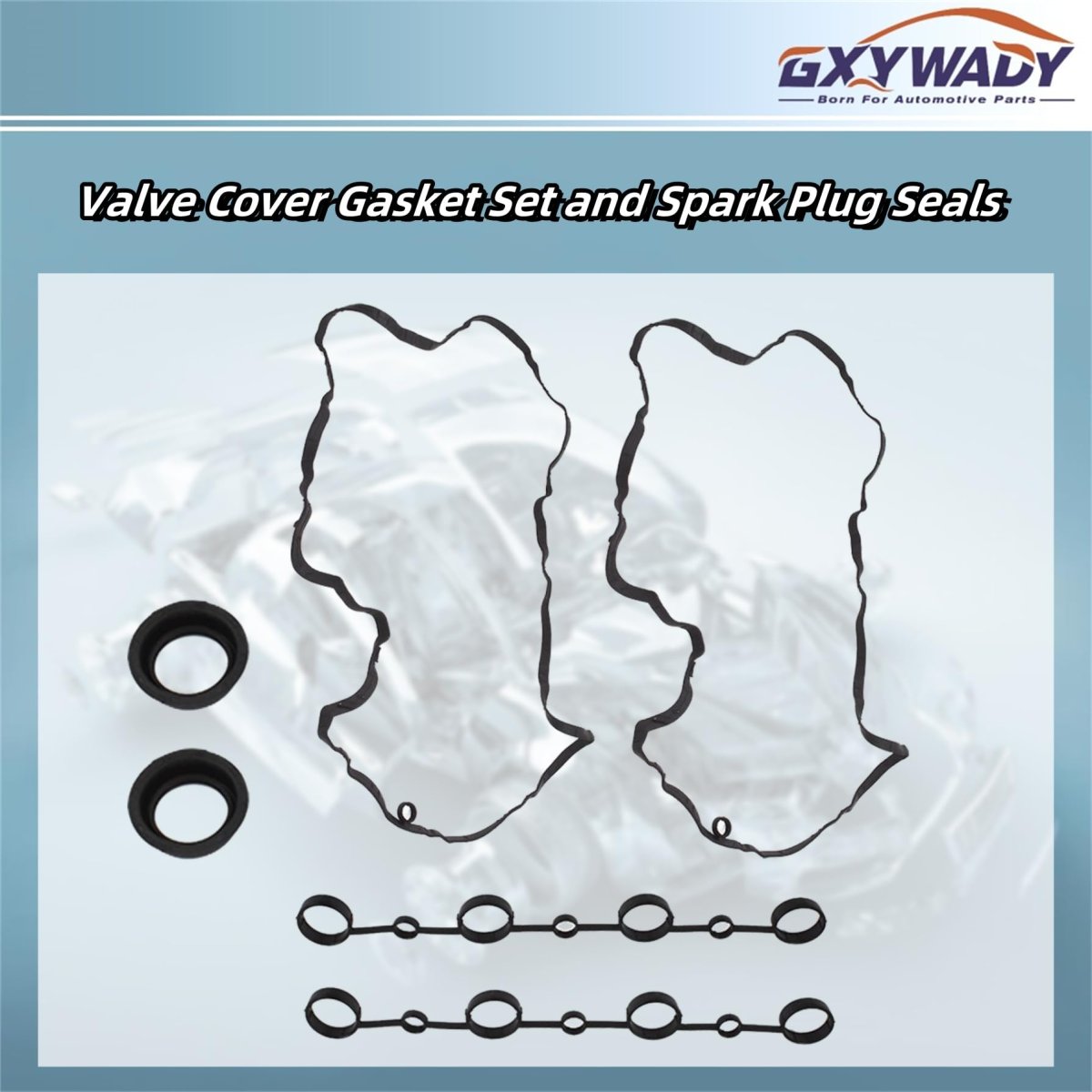 Valve Cover Gasket Set And Spark Plug Seals For Cayene 4 5l V8 2003 2006 Replacement 94810593103 94810593205 94810593300