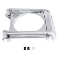 Left Headlight Bezel For 1979 1980 1981 Toyota Pickup Base Dlx Sr5 Driver Side Headlamp Trim Door Cover Silvery With Clear Lens 