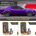 Vipmotoz 4-pieces Front Rear Led Side Marker Light Fender Bumper Strip Lamp For 2019-2022 Compatible With Dodge Challenger Wide