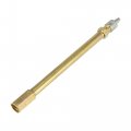 X Autohaux 2pcs 120mm 4 72 Long Brass Auto Tire Valve Extension Adaptor Air Tyre Stem Extender Inflation Stright Bore For Car