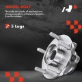 A-premium Front Left Cv Axle Shaft Wheel Bearing And Hub Assembly Compatible With Nissan Rogue 2008-2013 Select 2014-2015 Awd