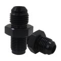 Version 2pcs 6an Male To 1 2 X 20 Inverted Flare Thread Fitting Adapter Straight Black