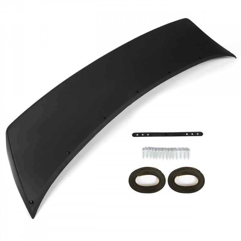 Trunk Spoiler For 2003-2008 Nissan 350z 2-door Jdm Rb Style Rear Lid Wing Lip Abs Plastic Black