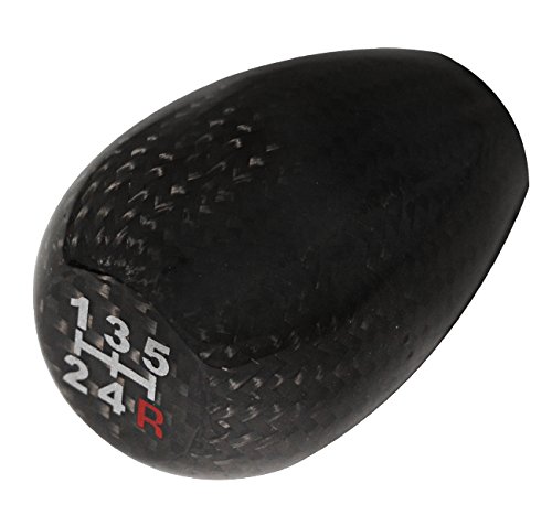 Ajp Distributors Black Carbon Fiber Billet Aluminum M10 X 1 5 Type-r Style Shift Knob Quick Short Throw Shifter Stick