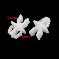 Uxcell 12mm X 7mm Hole Hood Prop Rod Clip Support Clamp Holder White 50pcs For Car