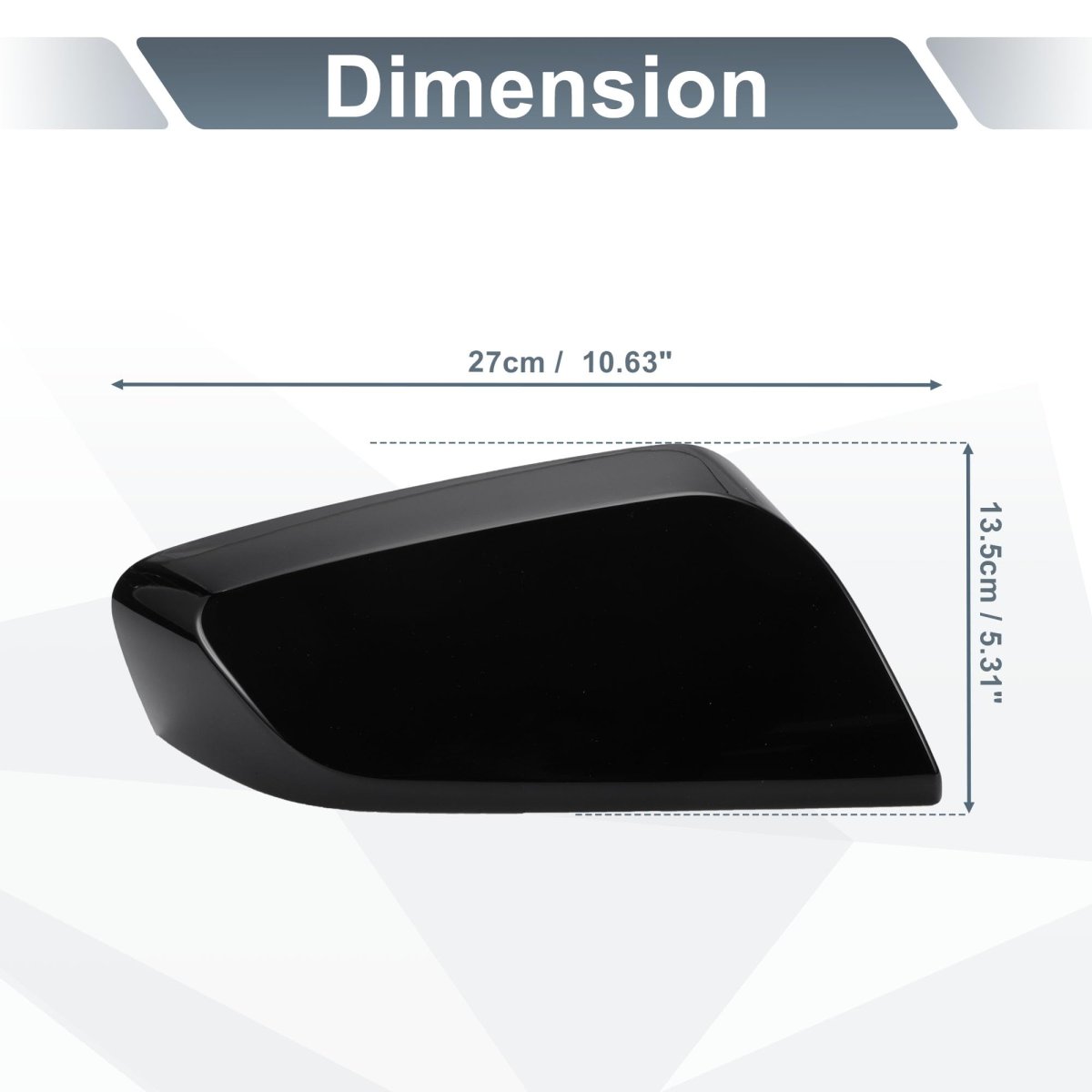 Car Rear View Right Passenger Side Mirror Cover Cap Replacement Gloss Black For Chevrolet Impala 2014-2020 Guard Covers
