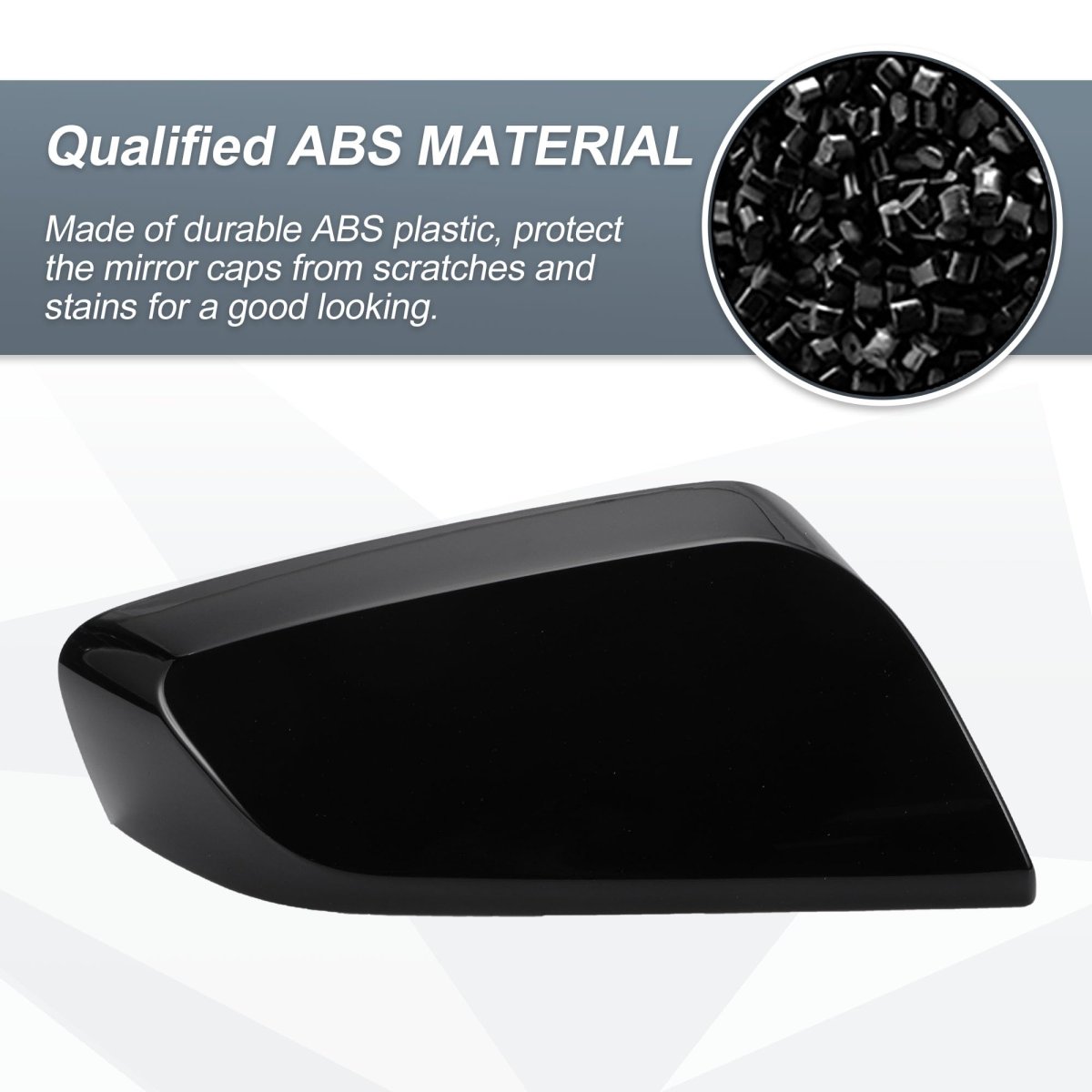 Car Rear View Right Passenger Side Mirror Cover Cap Replacement Gloss Black For Chevrolet Impala 2014-2020 Guard Covers
