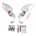 Httmt Mt252-018 Ttt004- Chrome Custom Running Blade Mirror Fit Compatible With Kawasak Ninja All Year Model