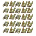 Uxcell 25pcs Speed Fastener U Nut Clip Brass Tone For M4 St4 2 Screw Bolt