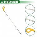 Motoforti Engine Oil Dipstick Indicator Replacement For Mini Cooper 2002-2008 Metal Plastic No 11437510798 Yellow