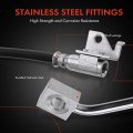 A-premium Front Passenger Brake Hydraulic Hose Compatible With Select Dodge And Chrysler Models Stratus 2001-2006 Sebring