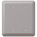 Amerelle 2bbpw Devon Wallplate Double Blank Steel Brushed Nickel 1-pack 