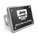 Ipick Image Made For Jeep Rubicon Uv Graphic Carbon Fiber Look 3 8 Thick Solid Billet Aluminum 2 Inch Tow Hitch Cover