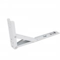 Uxcell 12-inchx5 Inch L Shaped Metal Right Angle Folding Table Shelf Bracket