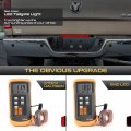 Vipmotoz Full Led Dually Tail Gate Braking Light Lamp Compatible With 2006-2016 Dodge Ram 3500 Pickup Dual Rear Wheel Chrome