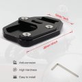 Motorcycle Side Stand Enlarger Fit For 2023 2022 2021 Crf300l Crf300 Rally 2021-2023 Kickstand Shoes Extension Plate Black