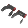 Rear Shackles Lift Suspension 1 5 In For Ford F 150 2004 2014 Adjustable Leaf Springs Replacement Black 