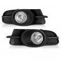 Black Bezel Oe-style Front Fog Light Driving Lamp Housing Assembly For 2009-2012 Mitsubishi Galant Driver Passenger Side 