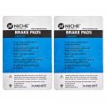 Niche Brake Pad Set For Honda Xr650l Cr125r Cr250r Suzuki Yamaha 43105-kz1-415 Rear Ceramic 2 Pack