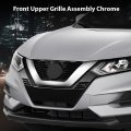 G-plus Chrome Front Upper Grille Assembly Compatible With Nissan Qashqai Rogue Sport 2020 2021 Replace For Ni1200320 623106mr0a