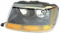 99-04 Grand Cherokee Left Driver Headlamp Assy W Smoked Bezel Amber Park Lamp 