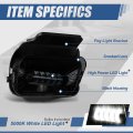 High Power Led Projector Front Bumper Driving Fog Light Lamps With Switch And Wiring Harness Compatible Chevy Silverado 1500