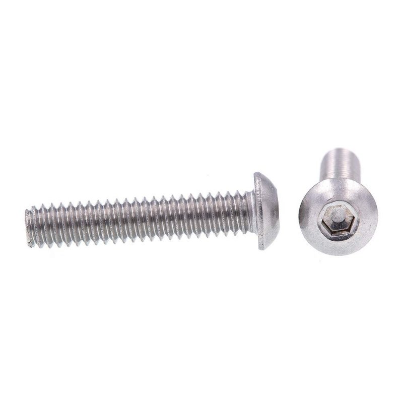 Prime-line Socket Cap Screws Button Head Hex Allen Drive 1 4 In-20 X 1-1 10 Pack