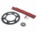 Red O Ring Chain Sprocket Black 13 50 110l Fits 2005-2014 Yamaha Tt-r230