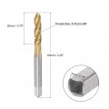 Uxcell Spiral Flute Threading Tap 3 16-24 Unf Hss High Speed Steel Titanium Plated Machine Thread Screw Flutes Tapping Tool H2