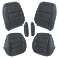 Secos Front Driver Passenger Bottom Top Leather Seat Cover Armrest No Perforated Black For Land Rover Lr3 Discovery 3 2005-2009 