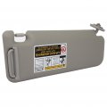 Ocpty Left Driver Side Gray Sun Visor Without Sunroof Fit For 2004 2005 2006 2007 2008 Toyota 4runner 74320-3d050-b0