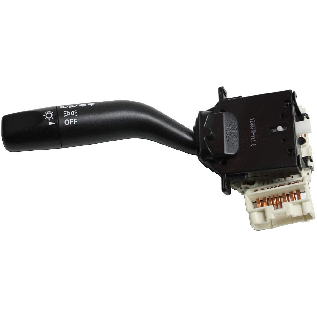 Mazda Mpv Turn Signal Switch 2000 2001 2002 2003 Headlight Dimmer With 16 Male Blade Terminals And Female Connector Black