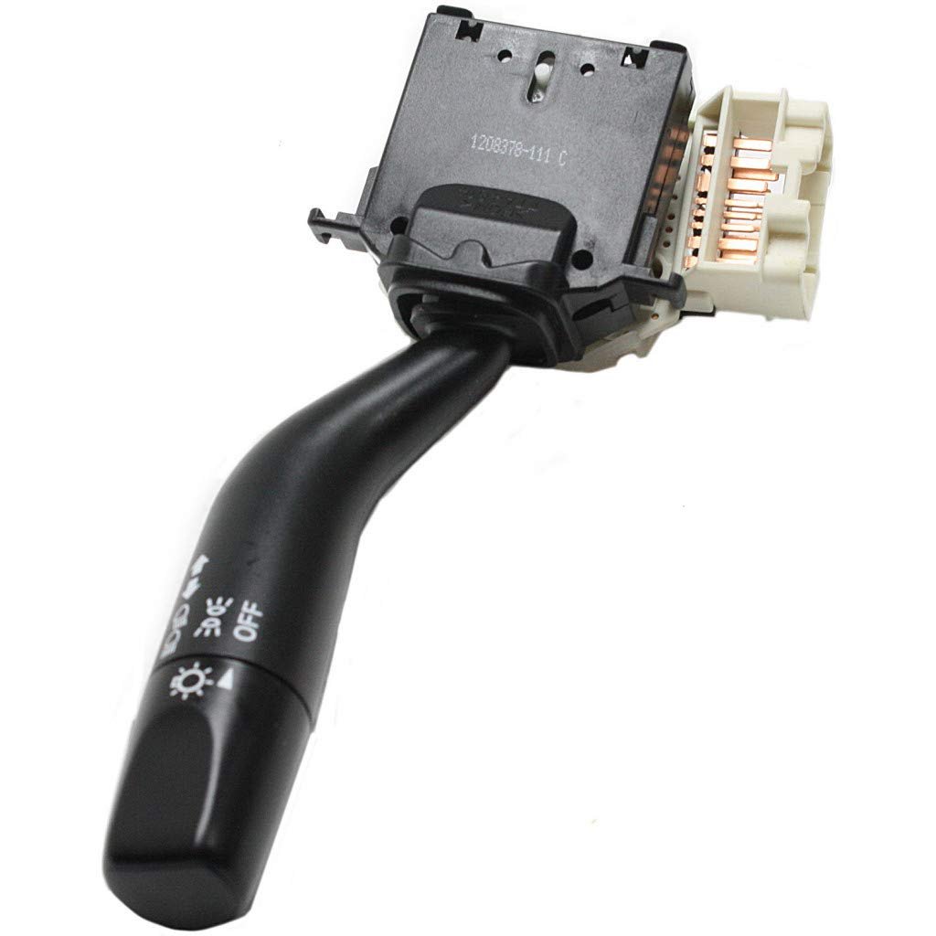 Mazda Mpv Turn Signal Switch 2000 2001 2002 2003 Headlight Dimmer With 16 Male Blade Terminals And Female Connector Black