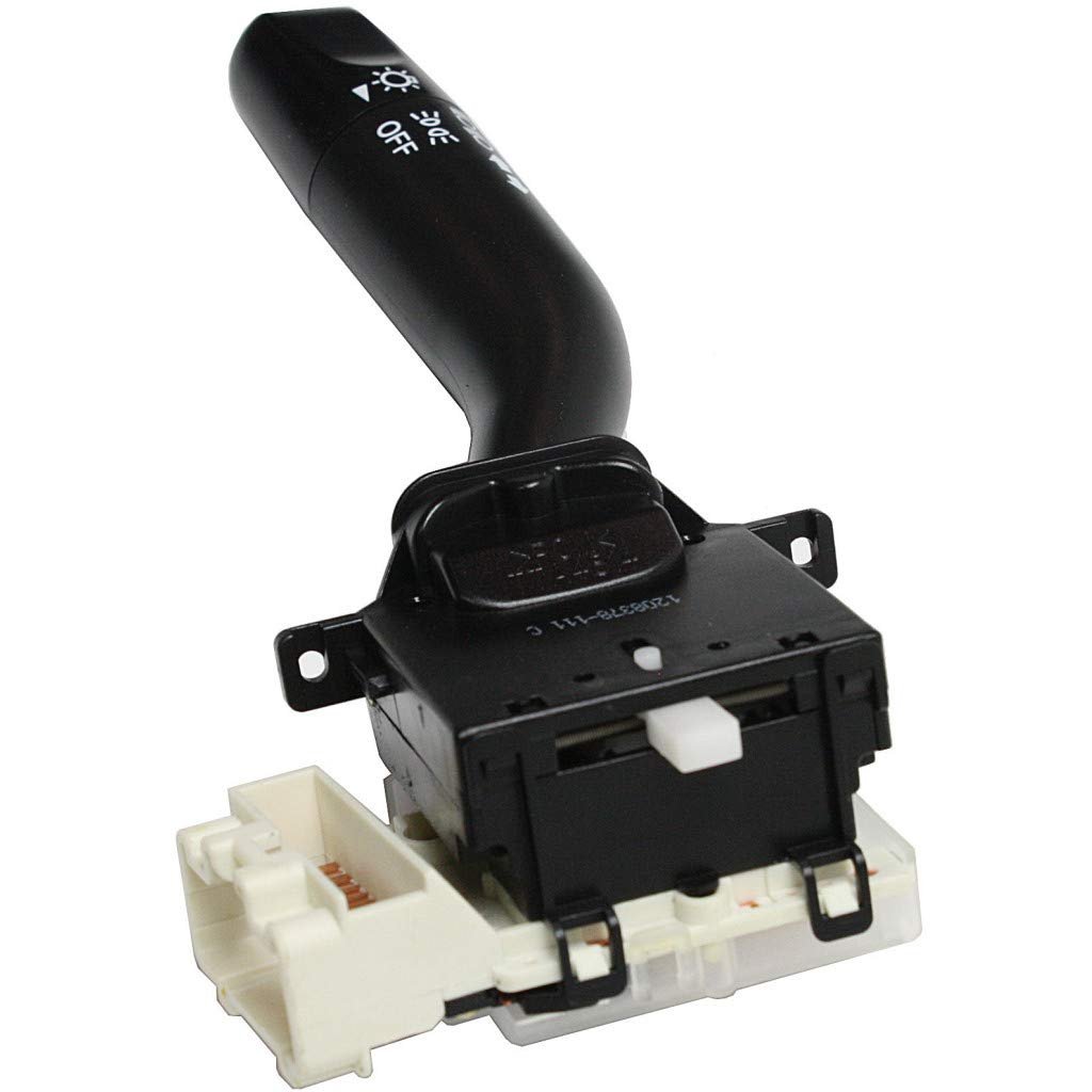 Mazda Mpv Turn Signal Switch 2000 2001 2002 2003 Headlight Dimmer With 16 Male Blade Terminals And Female Connector Black