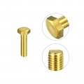 Uxcell Brass Hex Bolts M10x40mm 3pcs Fully Thread Grade 4 8 Solid Hexagon Head Bolt Machine Screws For Machinery