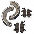 Kawasaki Klf 400 Bayou 4x4 Front Brake Pads And Rear Shoes
