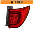 1-pack Rear Lamp Assembly Right Side Replacement For Pilot 2016-2018 Passport Ex-l Elite 2022 2023 Red Rh Tail Light