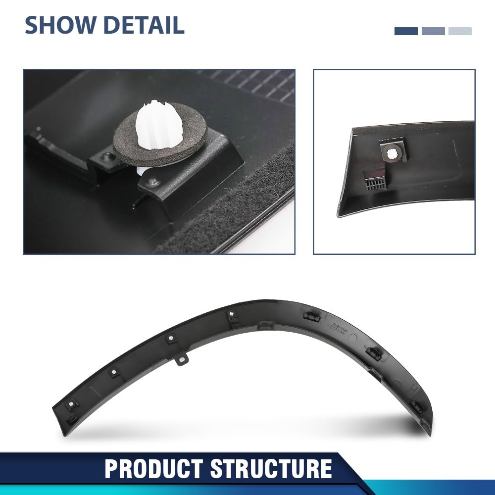 Rear Right Fender Flare For Toyota Highlander 2020 2021 2022 2023 Passenger Side Wheel Arch Trim 750870e030 To1791116 Black