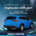 Rear Right Fender Flare For Toyota Highlander 2020 2021 2022 2023 Passenger Side Wheel Arch Trim 750870e030 To1791116 Black
