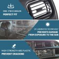 Kuafu Dashboard Replacement Black Compatible With 1998-2002 Dodge Ram Pickup 1500 2500 3500 Instrument Bezel Panel Cluster Face