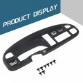 Kuafu Dashboard Replacement Black Compatible With 1998-2002 Dodge Ram Pickup 1500 2500 3500 Instrument Bezel Panel Cluster Face