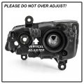 Acanii For 2011-2017 Dodge Grand Caravan 2008-2016 Chrysler Town Country Headlight Headlamp Assembly Passenger Side