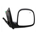 Passenger Side Door Mirror For Gmc Savana 1500 2500 3500 1996 2002 Paintable Black Heated Power Glass Manual Folding Replaces 