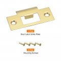 Uxcell Door Strike Plate 70mm X 40 3mm 304 Stainless Steel Latch Deadbolt For Frame Jamb Gold