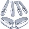 Uframe Chrome Door Handle Cover 4d No Passenger Keyhole No Smart Key Mirror Combo Kit For 2011-2014 Chrysler 300c 