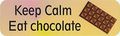 10in X 3in Keep Calm Eat Chocolate Vinyl Bumper Magnet Magnetic Magnets By Stickertalk 